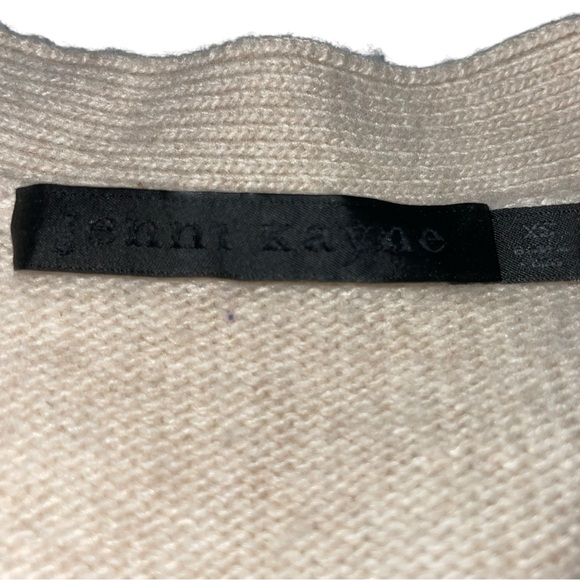 Jenni Kayne Everyday cardigan oatmeal beige SZ-XS pockets wool blend cashmere - Picture 15 of 16